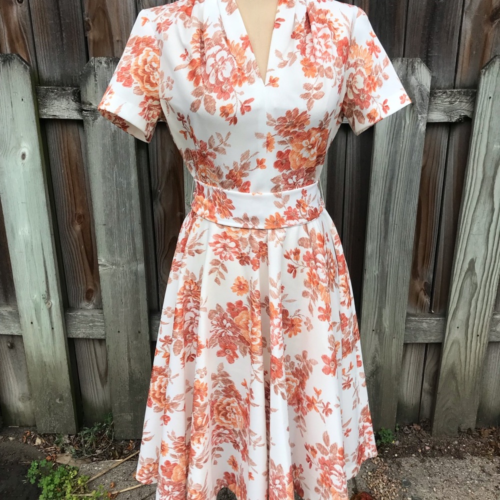 Vintage handmade floral dress